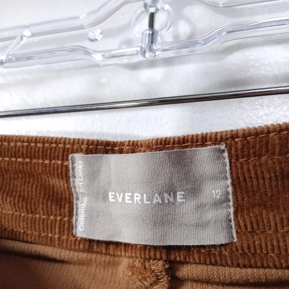 Everlane Wide Leg Corduroy Pants in Brown - Picture 3 of 5